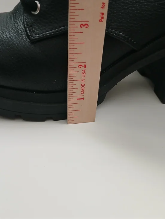 No Boundaries Studded Black Block Heel Moto Boots Ghot, Punk Women's Size 6.5 - Picture 9 of 11